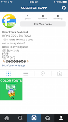 Color Fonts Keyboard