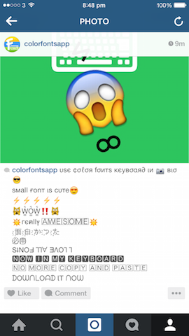 Color Fonts Keyboard